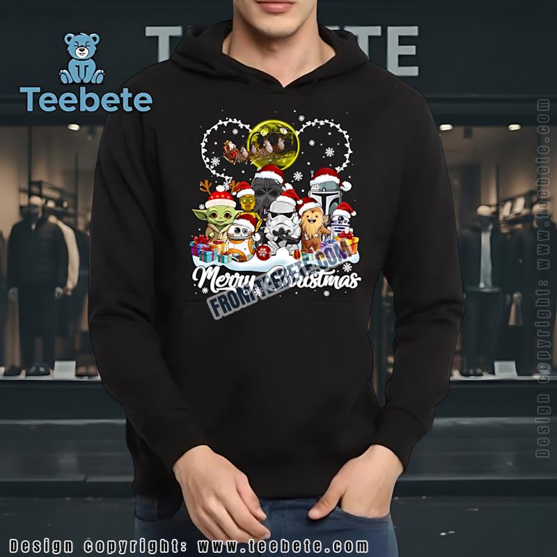 Star Wars Merry Christmas Hoodie Darth Vader Yoda Stormtrooper Star Wars Merry Christmas Hoodie Darth Vader Yoda Stormtrooper