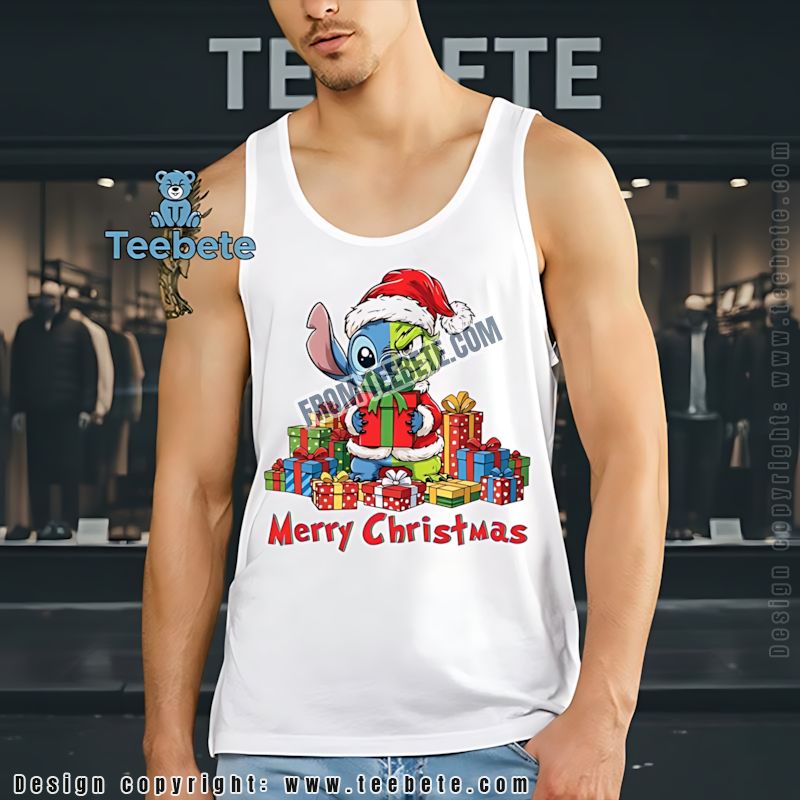 Stitch Grinch Mashup Tanktop Merry Christmas Holiday Gift Stitch Grinch Mashup Tanktop Merry Christmas Holiday Gift