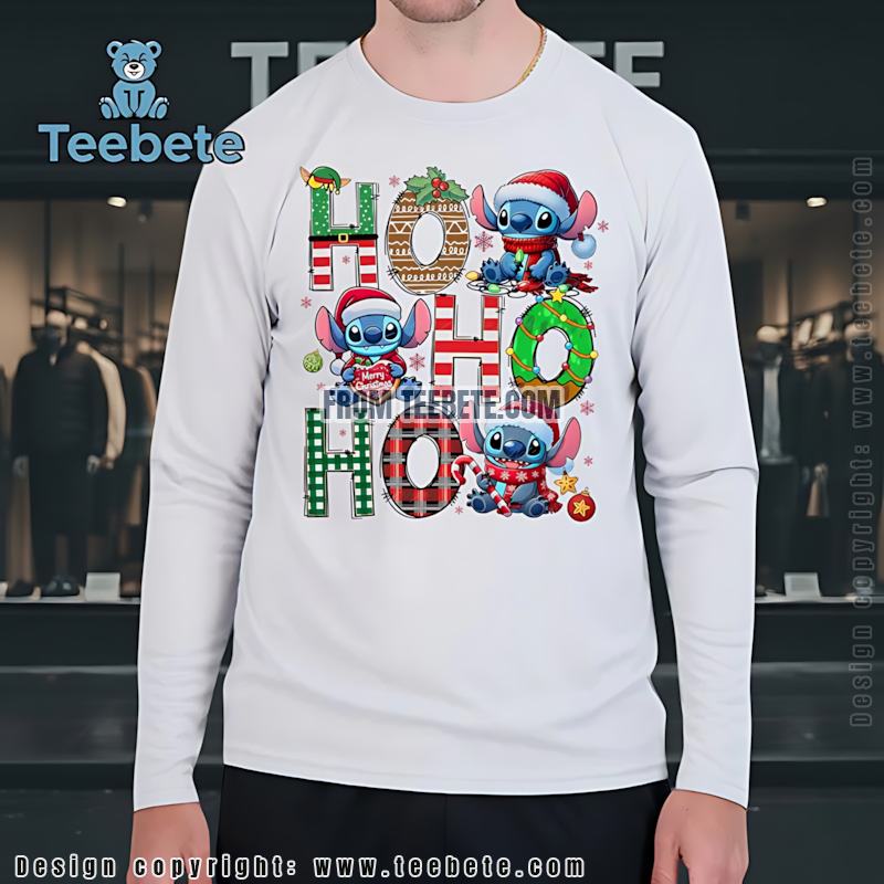 Stitch Ho Ho Ho Christmas Long Sleeve Lilo Stitch Pattern Stitch Ho Ho Ho Christmas Long Sleeve Lilo Stitch Pattern