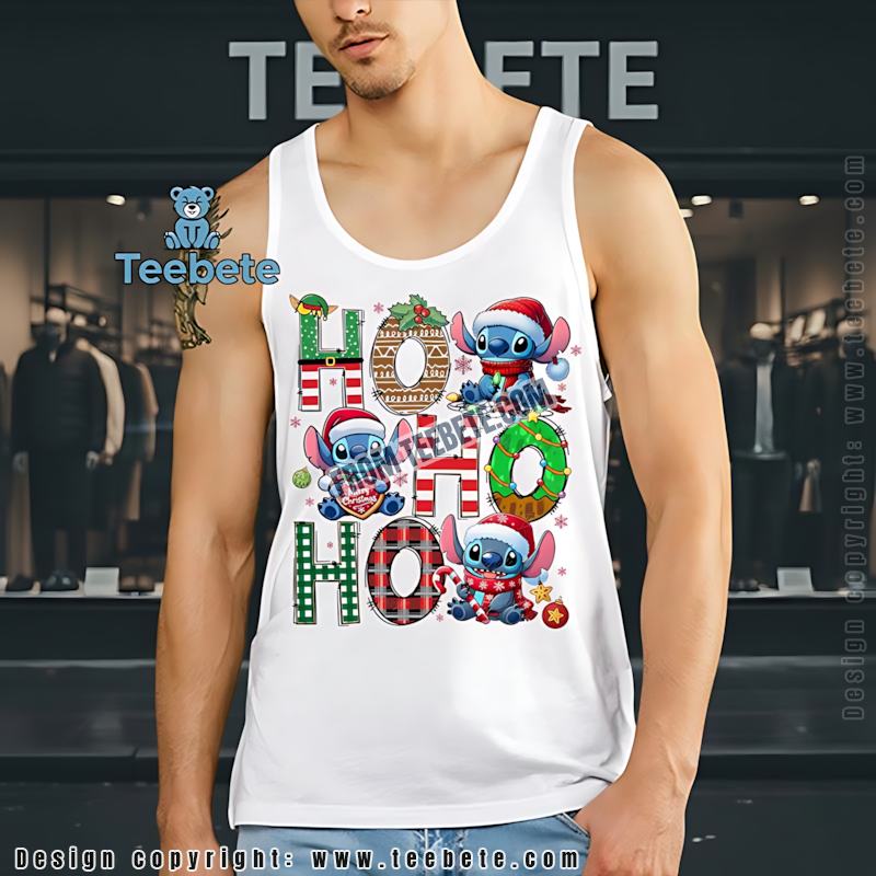 Stitch Ho Ho Ho Christmas Tanktop Lilo Stitch Pattern Stitch Ho Ho Ho Christmas Tanktop Lilo Stitch Pattern