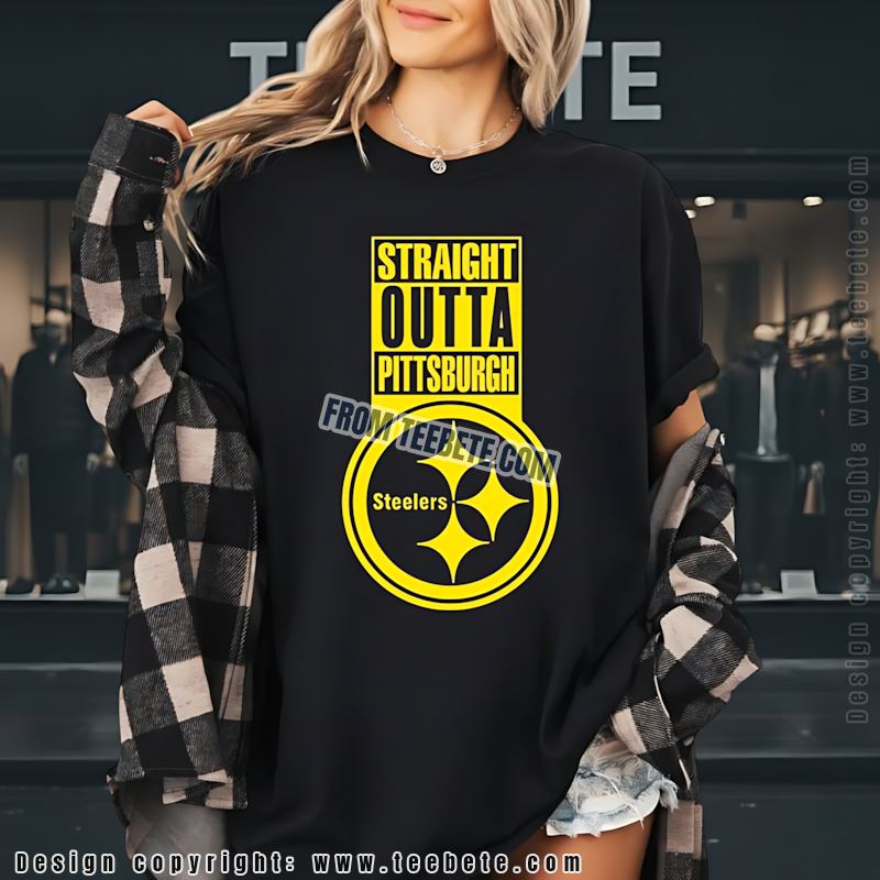 Straight Outta Pittsburgh Steelers Logo Performance Shirt