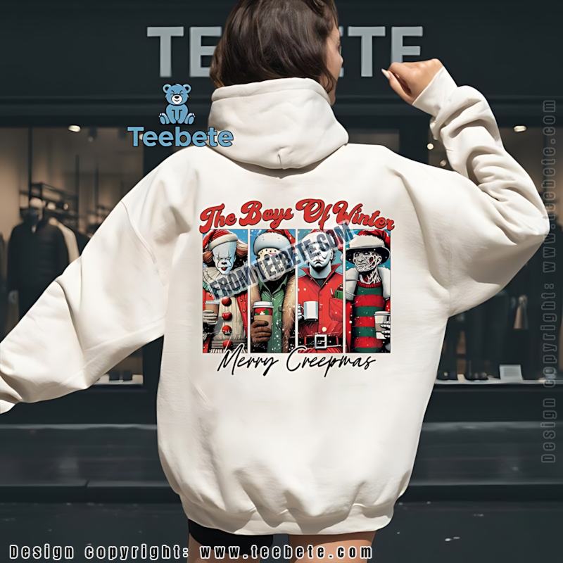 The Boys Of Winter Merry Creepmas Hoodie Horror Movie Christmas Coffee The Boys Of Winter Merry Creepmas Hoodie Horror Movie Christmas Coffee