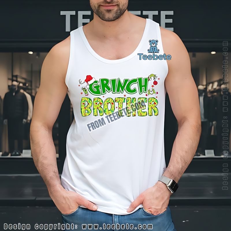 The Grinch Brother Christmas Tanktop Men Women The Grinch Brother Christmas Tanktop Men Women