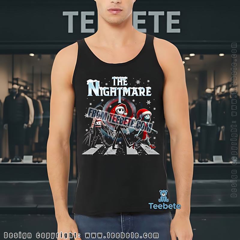 The Nightmare Before Christmas Abbey Road Parody Tanktop The Nightmare Before Christmas Abbey Road Parody Tanktop