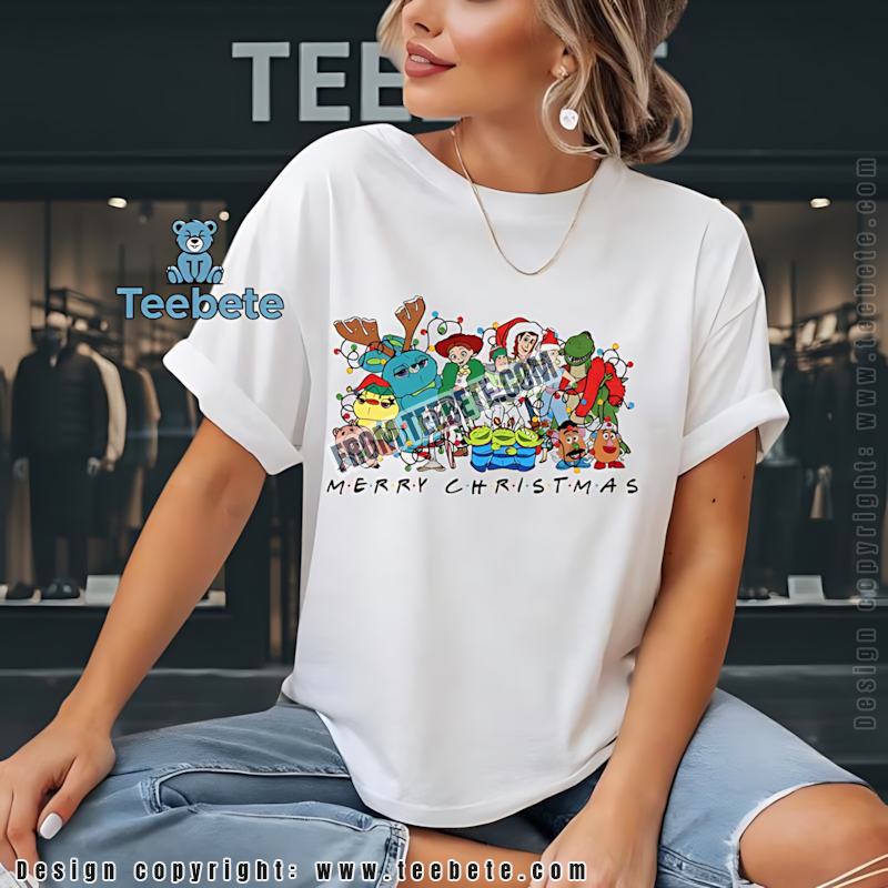 Toy Story Friends Merry Christmas Shirt Pixar Holiday Character