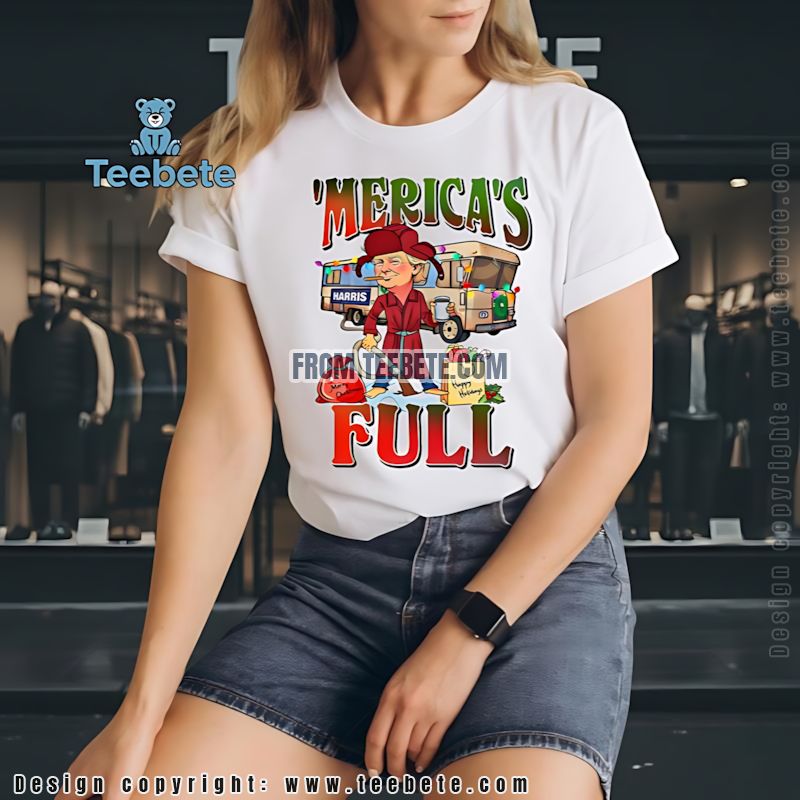 Trumps Mericas Full Christmas Vacation Shirt Funny Political Humor
