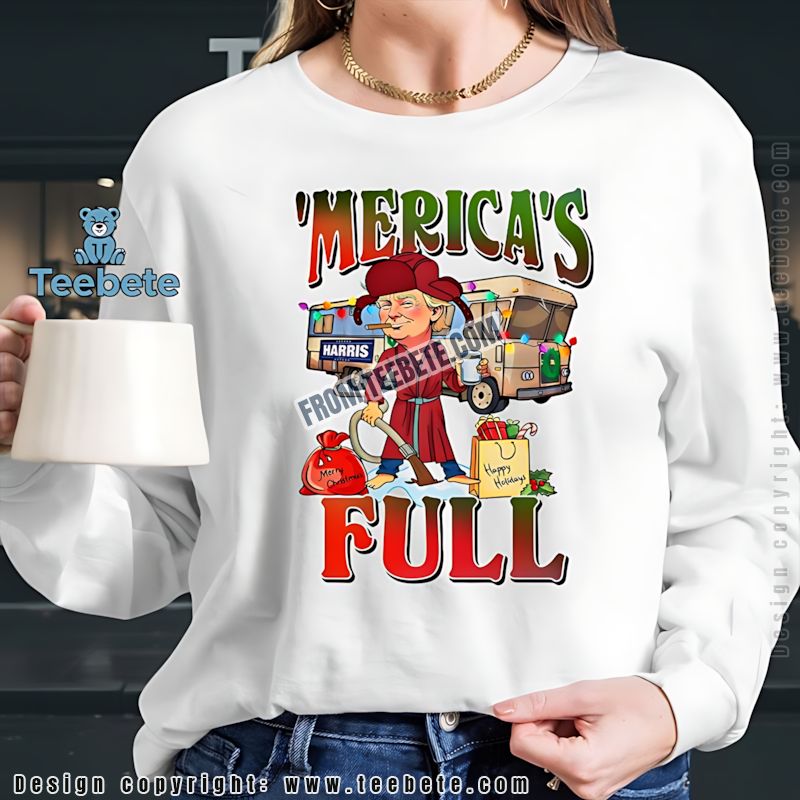 Trumps Mericas Full Christmas Vacation Long Sleeve Funny Political Humor Trumps Mericas Full Christmas Vacation Long Sleeve Funny Political Humor