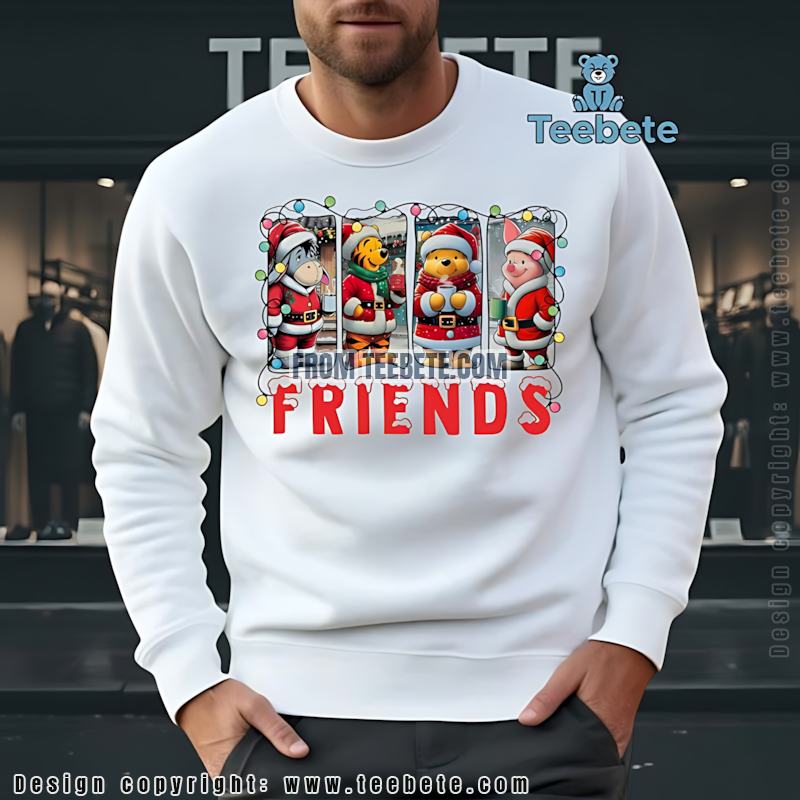 Winnie The Pooh Christmas Friends Long Sleeve Disney Christmas Matching Winnie The Pooh Christmas Friends Long Sleeve Disney Christmas Matching