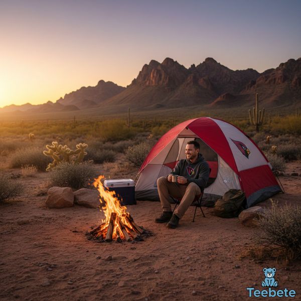 Cardinals Fan Camping Outdoors Arizona