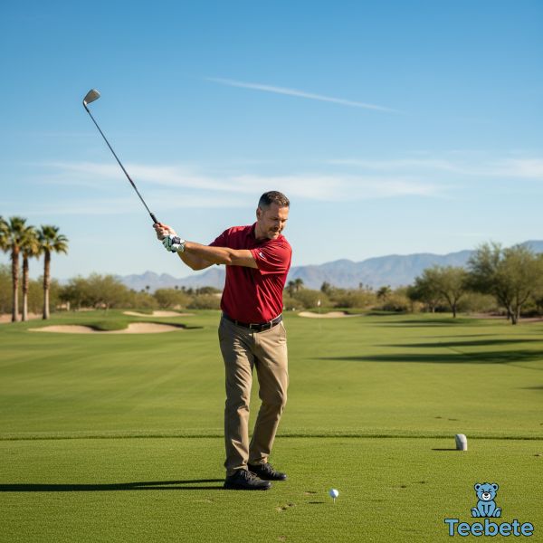 Cardinals Fan Playing Golf Course