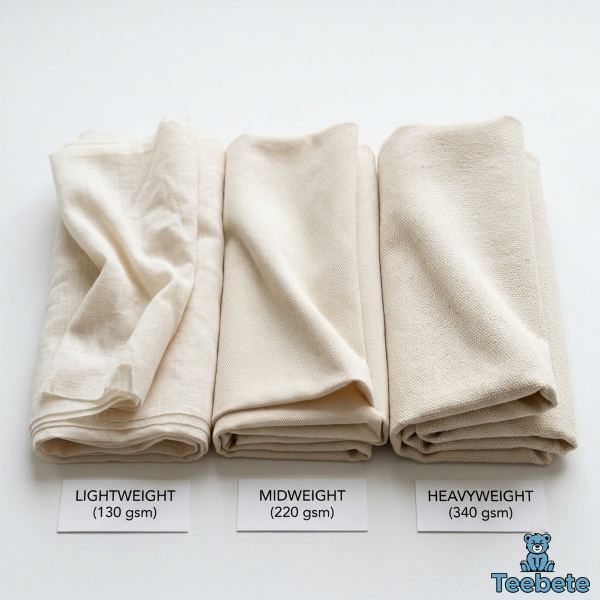 What Is 100% Cotton Fabric? Properties, Benefits and Care Guide 18 Cotton Fabric Weight GSM Comparison Real Textile Samples