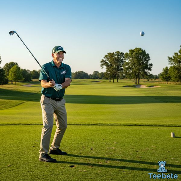 Eagles Fan Playing Golf Course