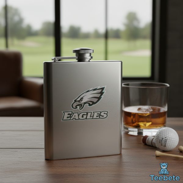 Eagles Laser Engraved Golf Flask