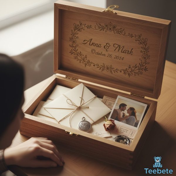 Engraved Memory Box Wooden Keepsake