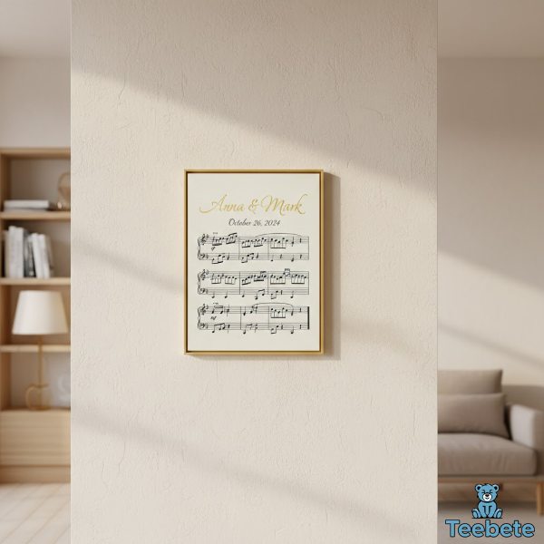 First Dance Song Sheet Music Canvas Art