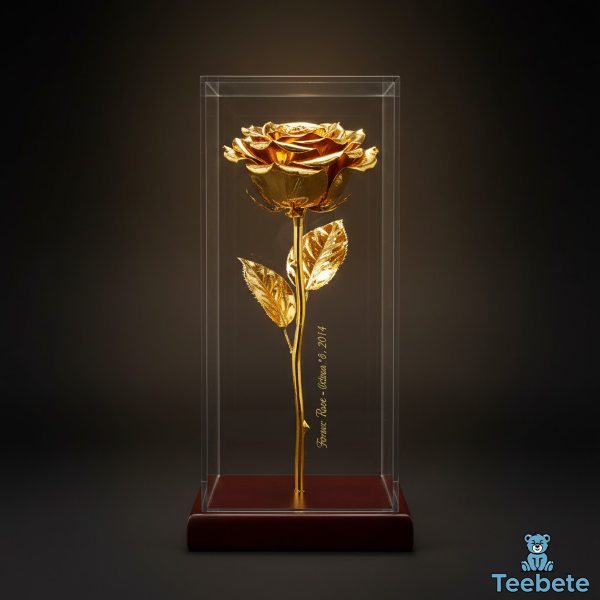 Forever Rose Gold Dipped Preserved Flower