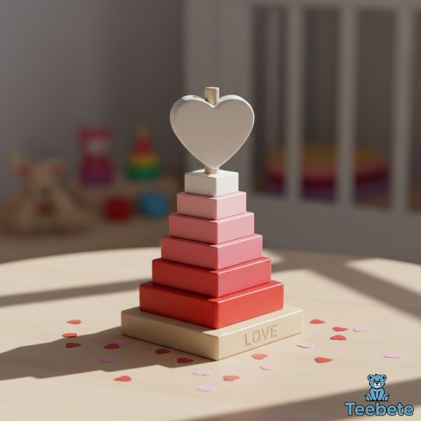 Heart Stacking Rings Toy For Early Learning Heart Stacking Rings Toy For Early Learning