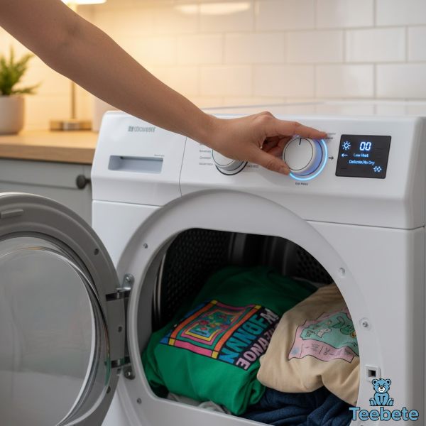 Machine Drying Screen Printed Shirts