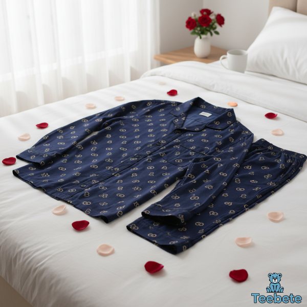 Mens Valentine Pajama Set Gift