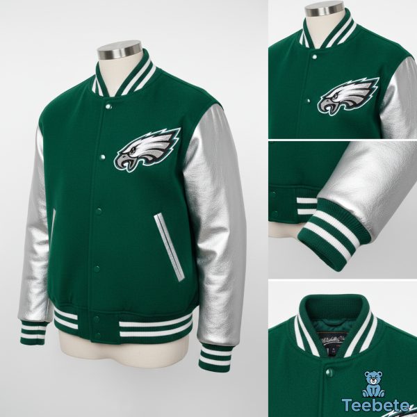Mitchell And Ness Eagles Jacket Recreation 2024