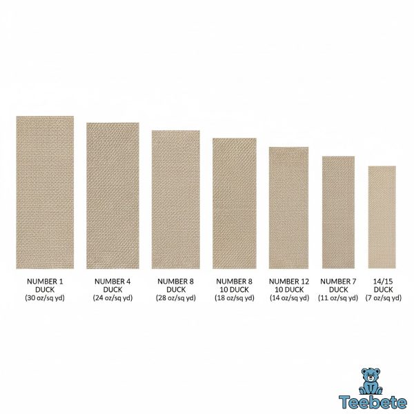 Numbered Duck Canvas Weight Comparison Chart Numbered Duck Canvas Weight Comparison Chart