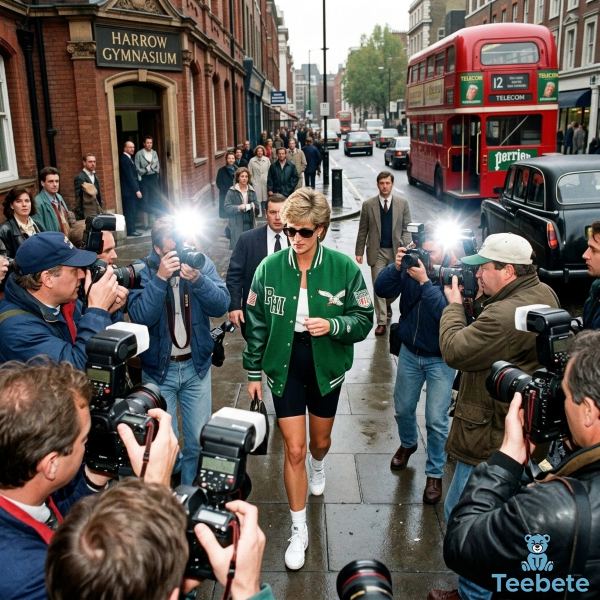 Paparazzi Photograph Capturing Princess Diana Eagles Jacket Moment