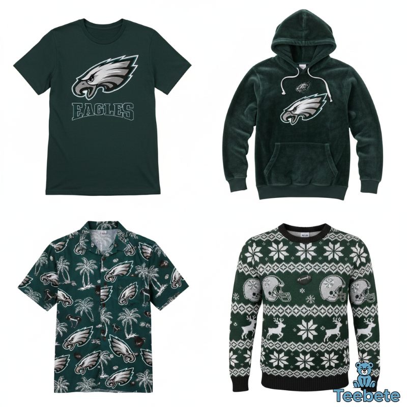 Philadelphia Eagles Apparel Collection T-Shirts, Hoodies, and Fan Gear