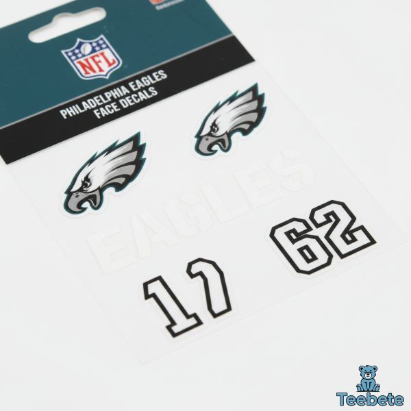 Philadelphia Eagles Face Decals Game Day Face Paint