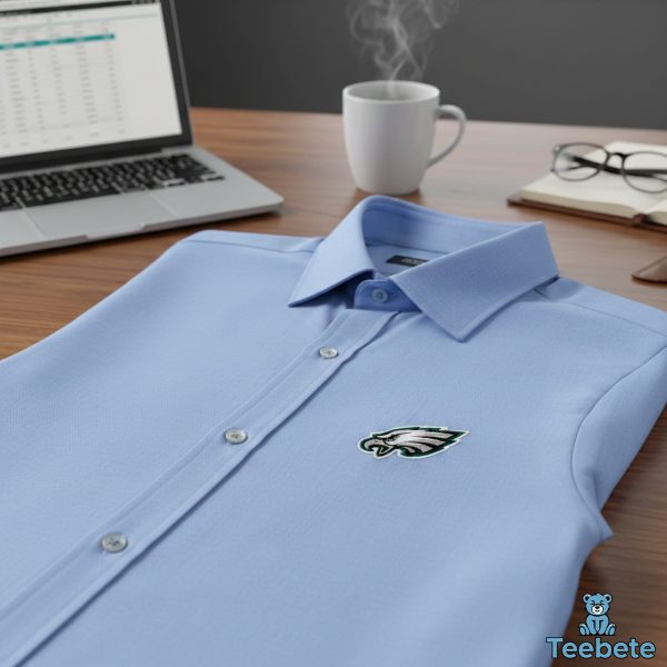 Philadelphia Eagles Logo Dress Shirt For Professional Working Dads