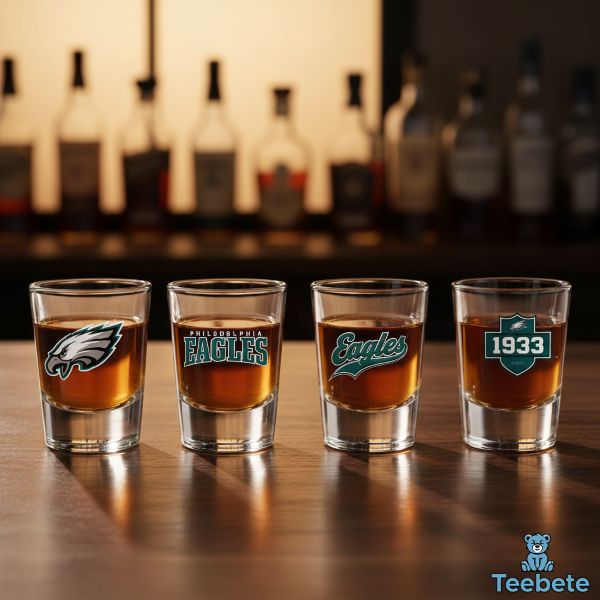 Philadelphia Eagles Shot Glass Set Home Bar Philadelphia Eagles Shot Glass Set Home Bar