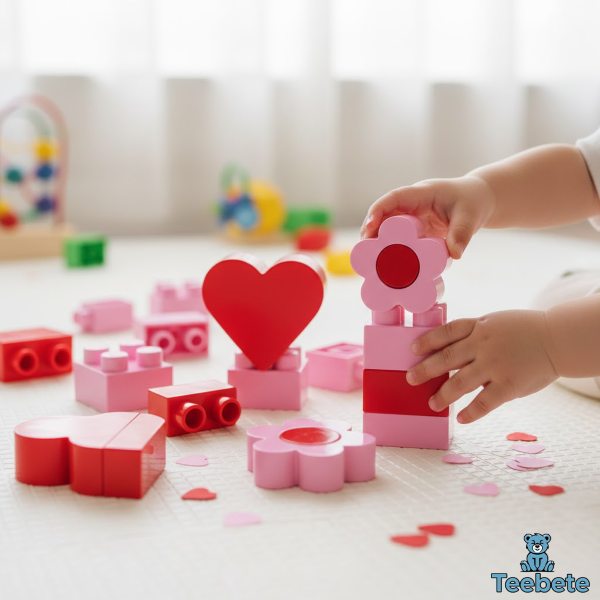 Pink Building Blocks Set For Toddler Play Pink Building Blocks Set For Toddler Play