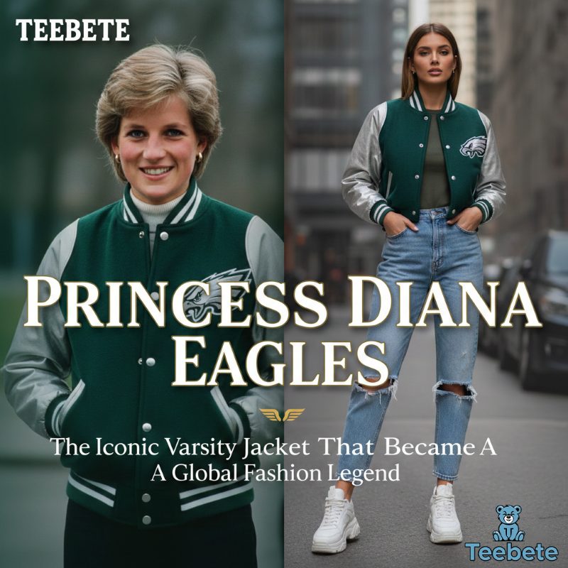 Princess Diana Eagles The Iconic Varsity Jacket That Became a Global Fashion Legend