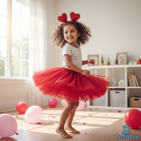 Red Tutu And Heart Headband Costume Red Tutu And Heart Headband Costume