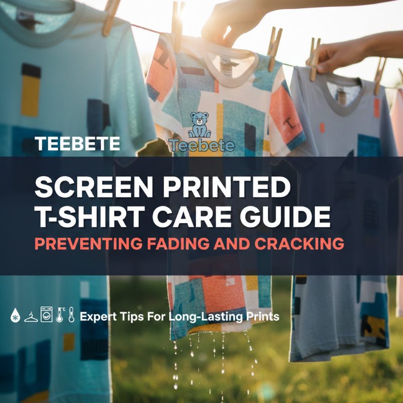 Screen Printed T-Shirt Care Guide Preventing Fading and Cracking