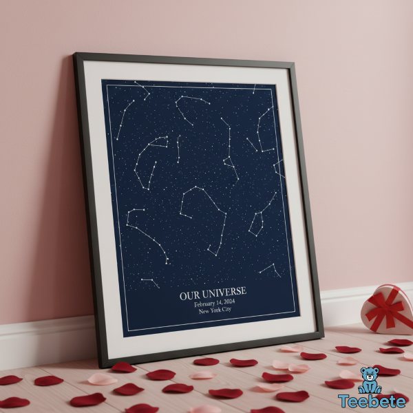 Star Map Print Valentine Gift Idea
