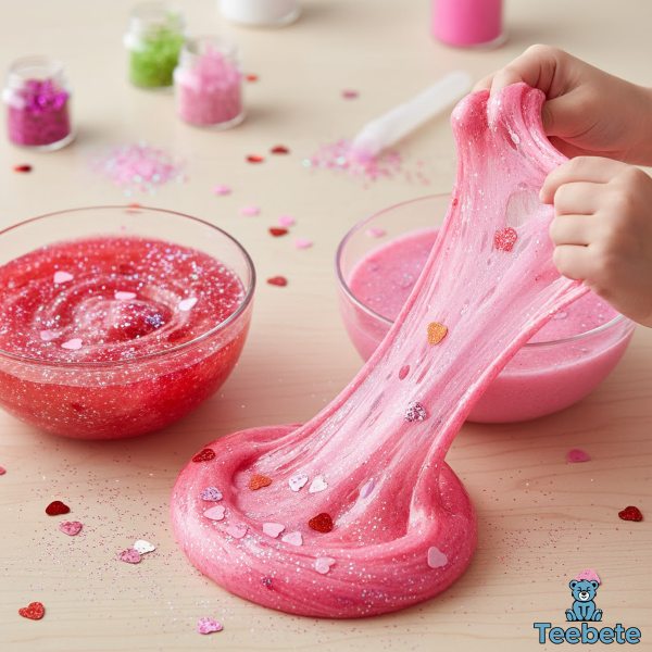 Valentine Slime Kit With Pink Glitter Valentine Slime Kit With Pink Glitter