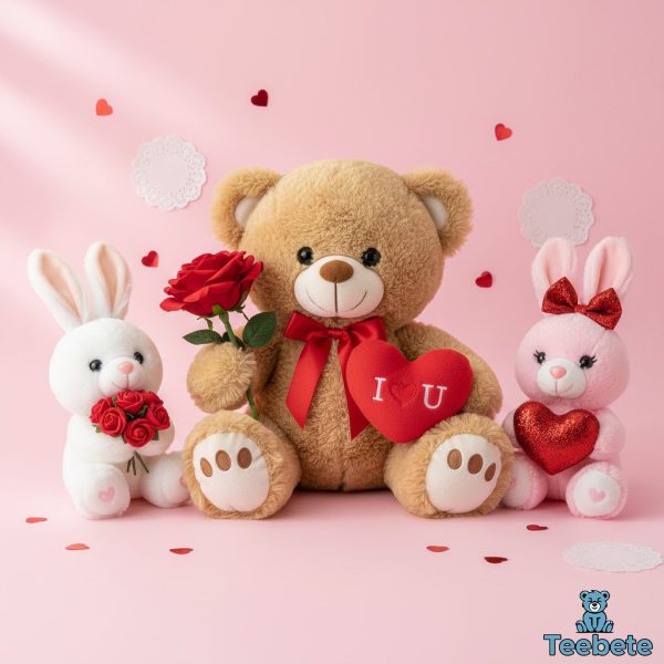 Valentines Stuffed Animals With Roses For Kids Valentines Stuffed Animals With Roses For Kids