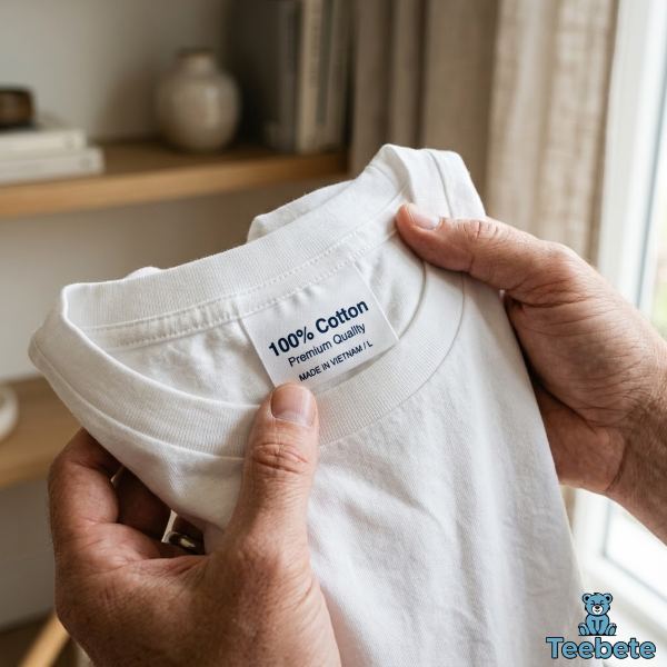 What Is 100% Cotton Fabric? Properties, Benefits and Care Guide 13 What Is 100 Cotton Fabric Real Cotton T Shirt Close Up