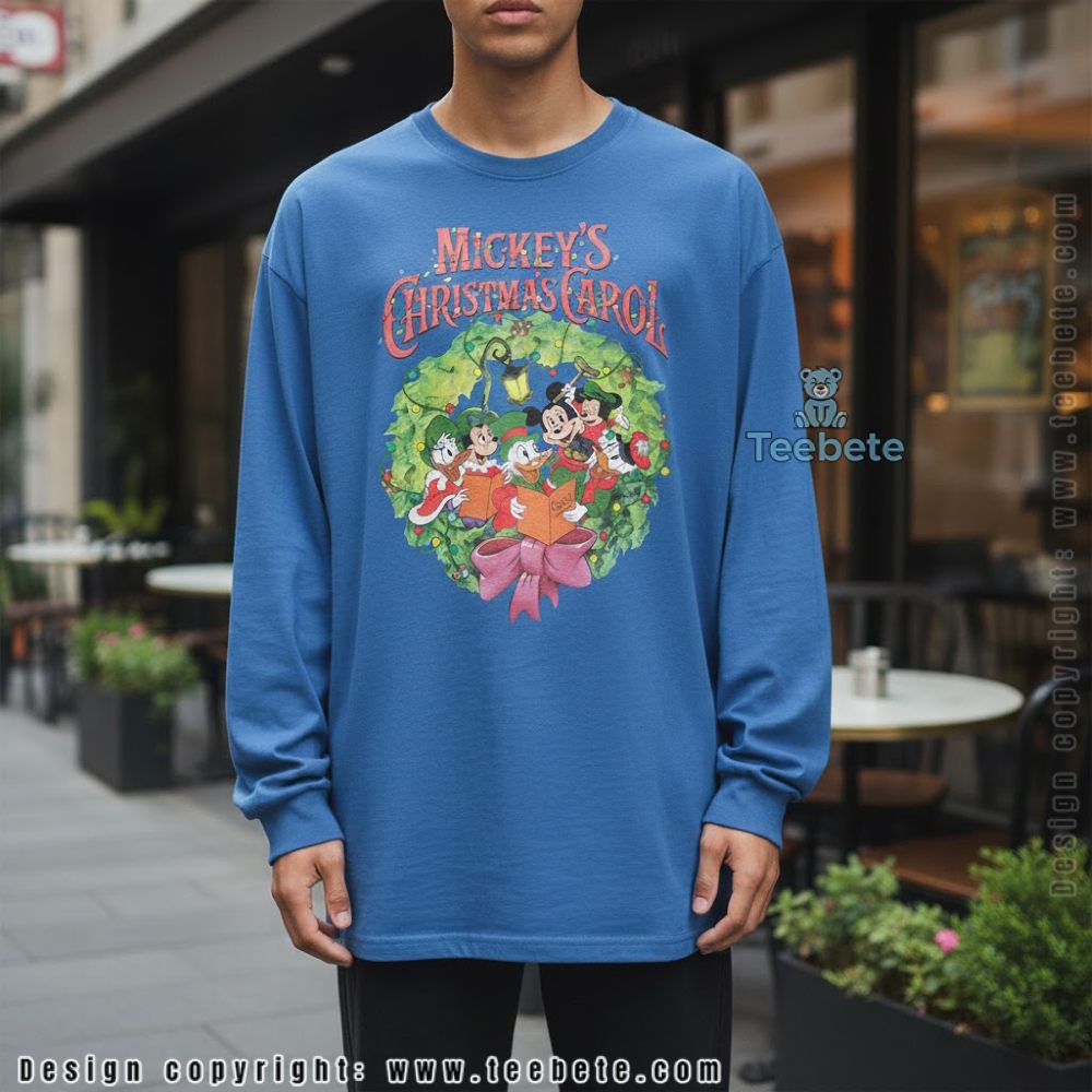 A Christmas Carol Disney Long Sleeve Mickey Mouse Donald Duck A Christmas Carol Disney Long Sleeve Mickey Mouse Donald Duck