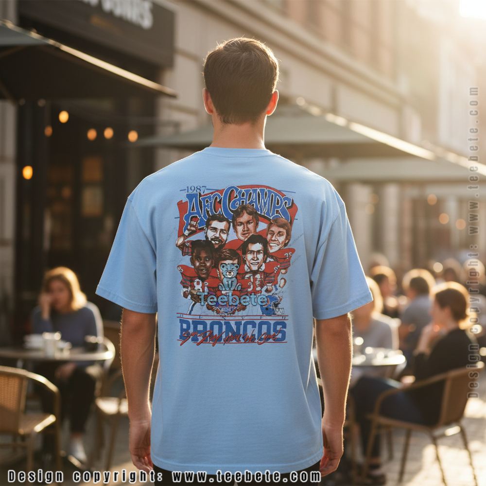 Afc West Champs Denver Broncos 1987 Tee