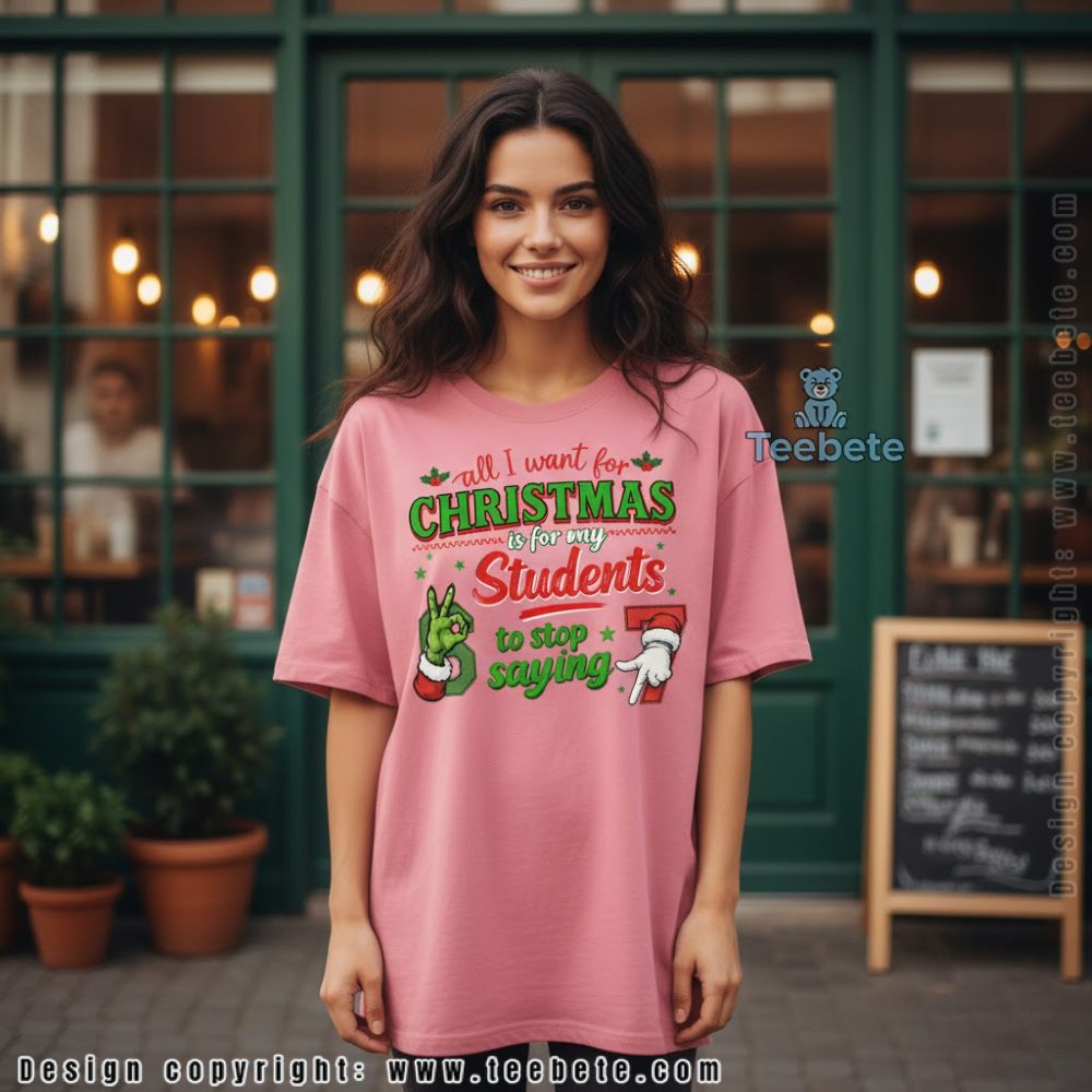 All Is Calm Said No Teacher Ever Christmas Shirt Funny