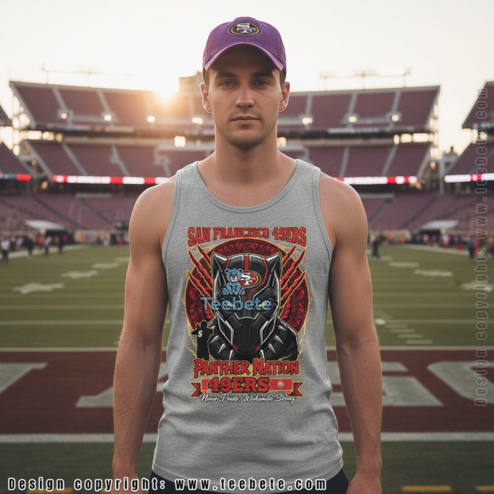 Black Panther 49Ers Tanktop Niner Pride Wakanda Strong Black Panther 49Ers Tanktop Niner Pride Wakanda Strong