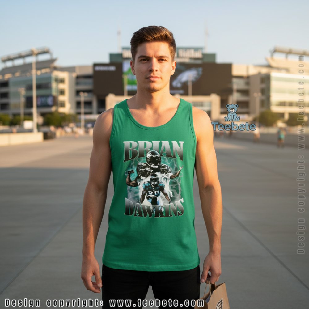 Brian Dawkins Philadelphia Eagles 20 Vintage Tanktop Brian Dawkins Philadelphia Eagles 20 Vintage Tanktop