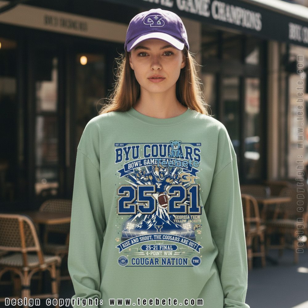 Byu Cougars Vs Georgia Tech Yellow Jackets 25 21 Pop Tarts Bowl Long Sleeve Byu Cougars Vs Georgia Tech Yellow Jackets 25 21 Pop Tarts Bowl Long Sleeve