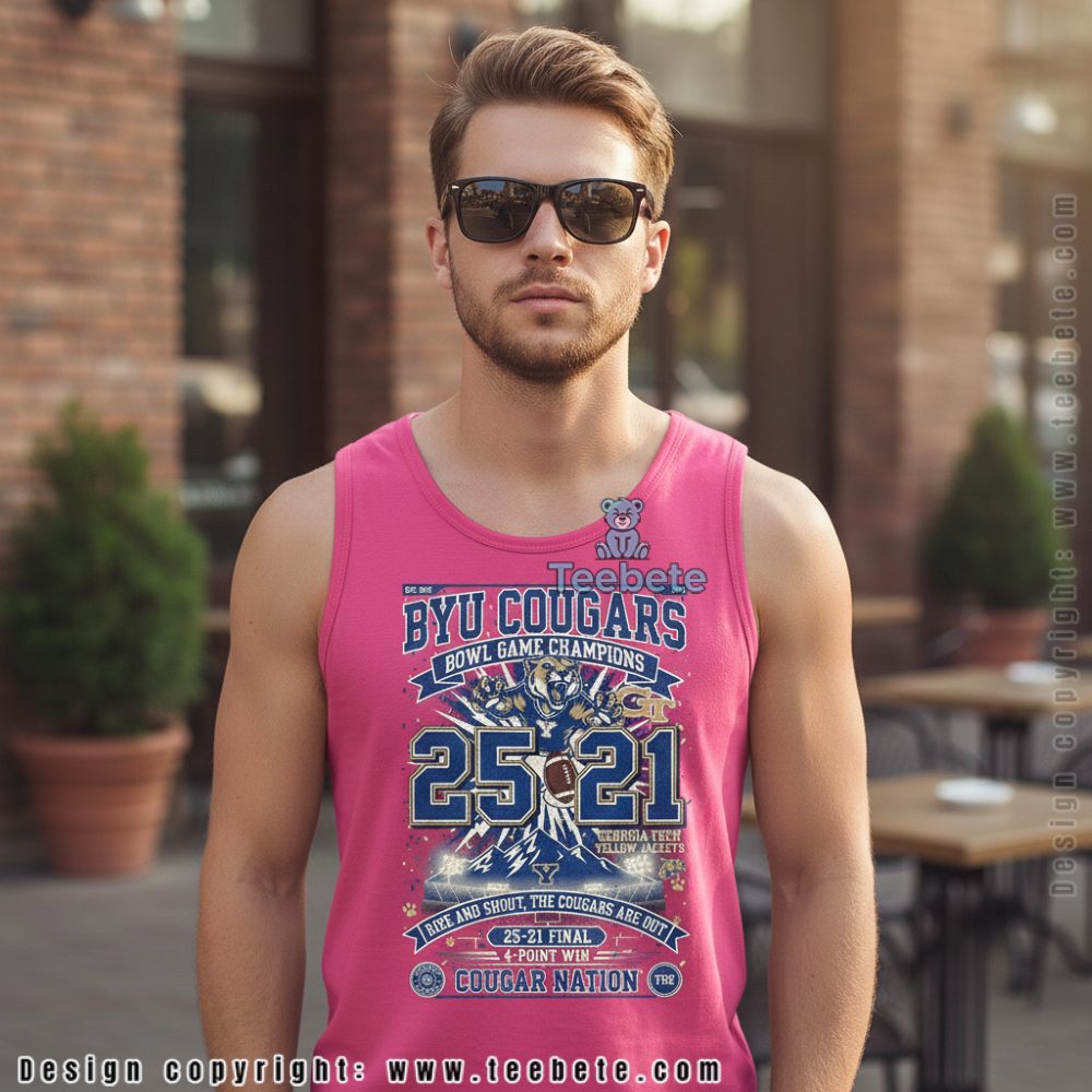 Byu Cougars Vs Georgia Tech Yellow Jackets 25 21 Pop Tarts Bowl Tanktop Byu Cougars Vs Georgia Tech Yellow Jackets 25 21 Pop Tarts Bowl Tanktop