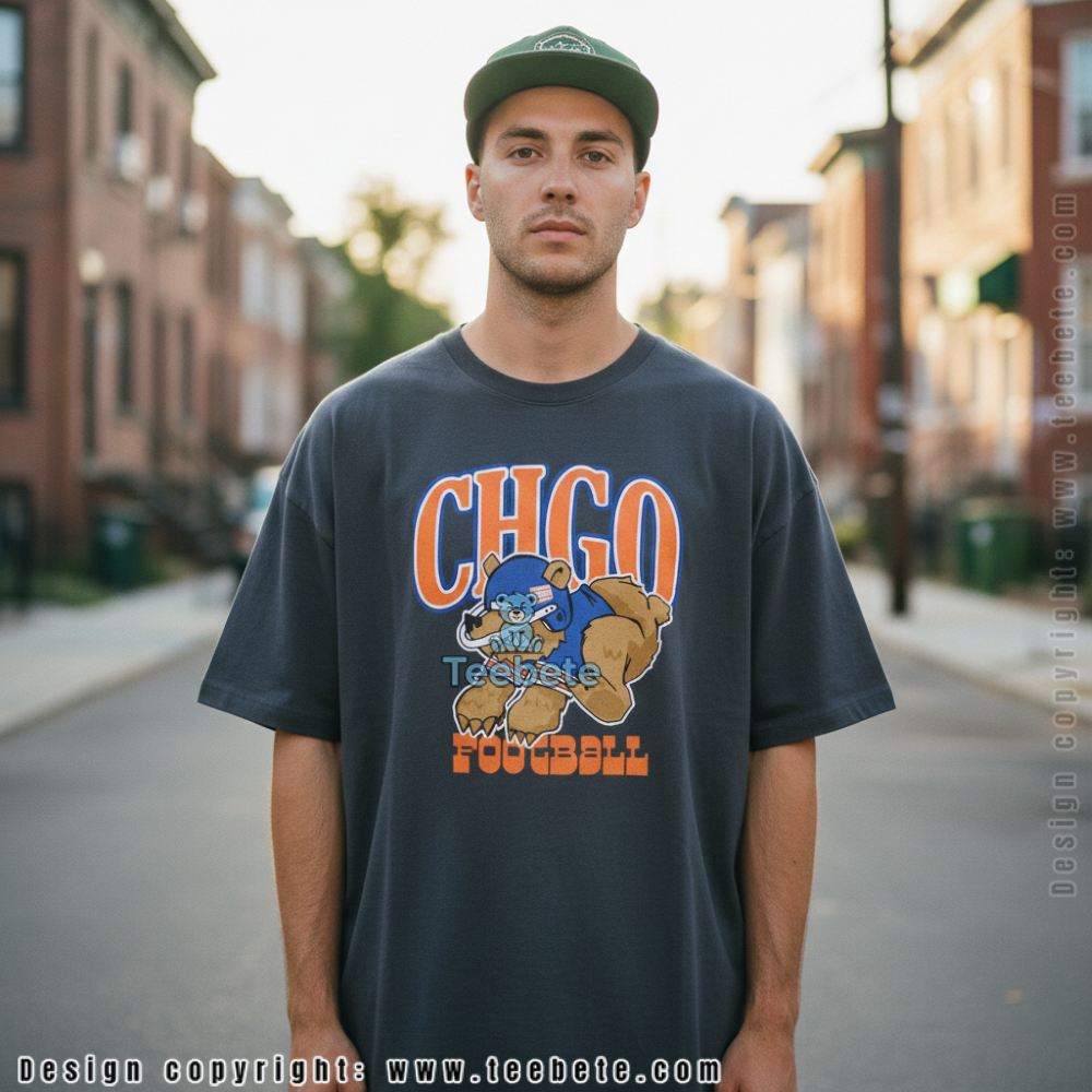 Chicago Bears Football Cartoon Shirt For Teen