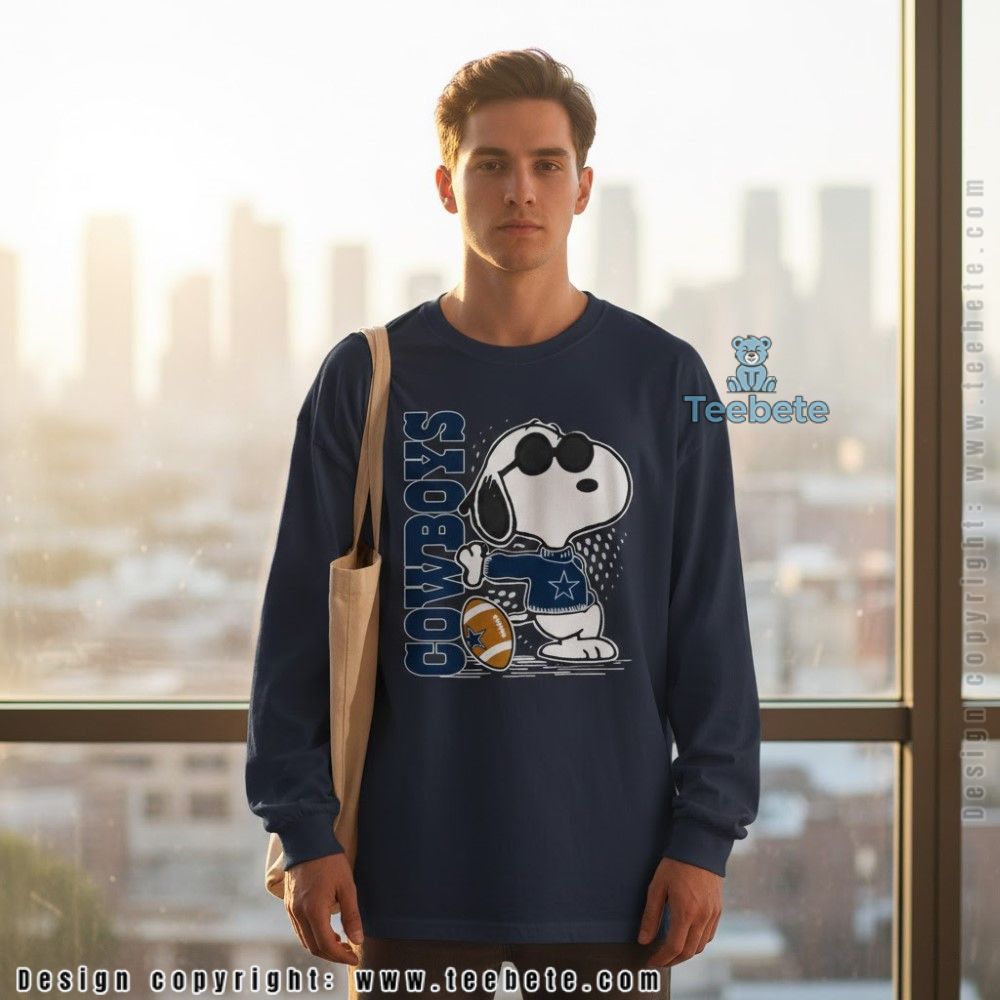 Cool Snoopy Dallas Cowboys Long Sleeve For Youth Cool Snoopy Dallas Cowboys Long Sleeve For Youth