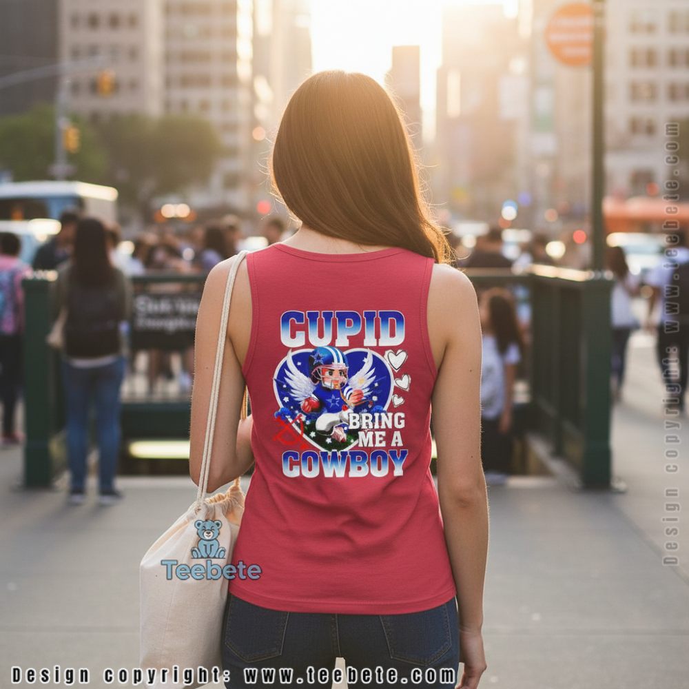 Cupid Dallas Cowboys Valentine Day Tanktop Cupid Dallas Cowboys Valentine Day Tanktop