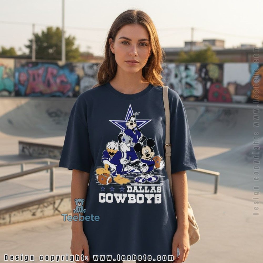 Dallas Cowboys Disney Shirt Mickey Donald Goofy