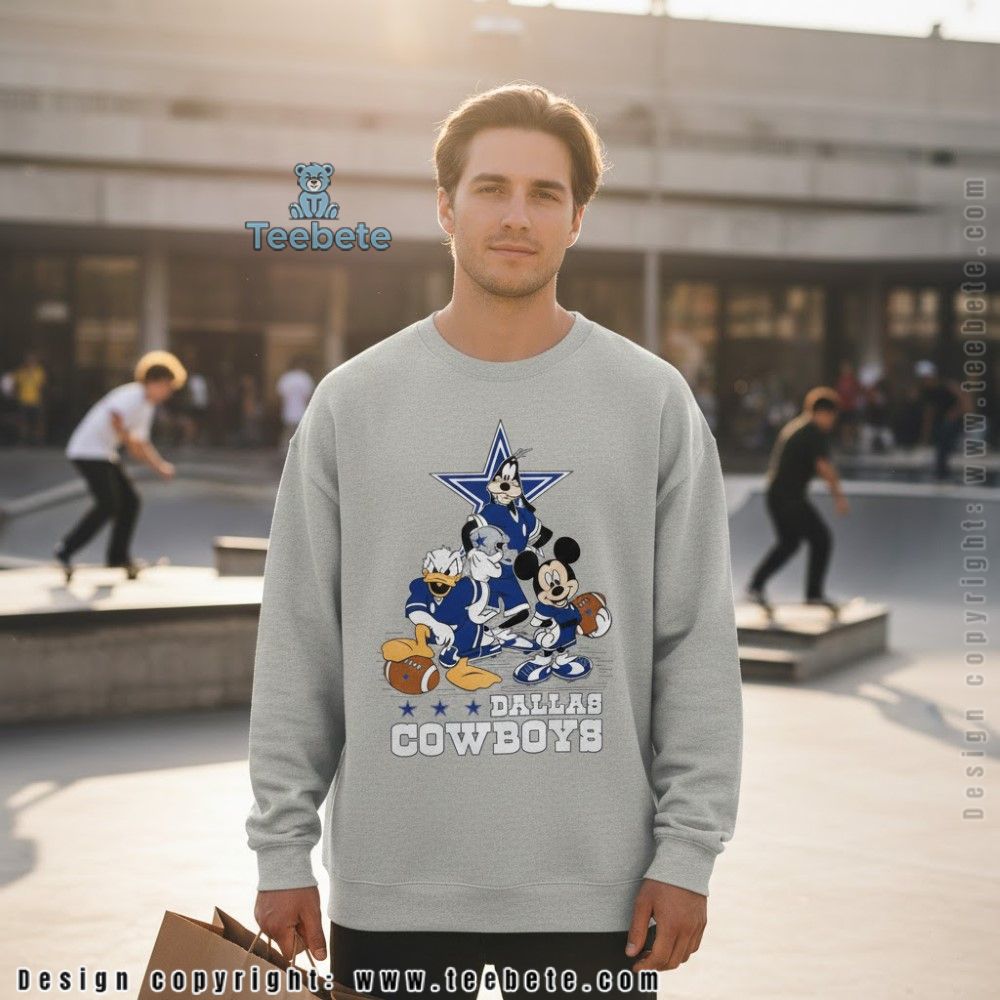 Dallas Cowboys Disney Long Sleeve Mickey Donald Goofy Dallas Cowboys Disney Long Sleeve Mickey Donald Goofy